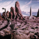 Illustration for article titled Scenes from the 1950s Space Movie That No One Saw